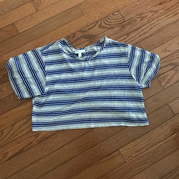 dELiA*s Tops - Cute slouchy semi-sheer striped crop top